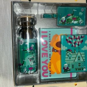Disney Up collectible kit - passport holder, water bottle, notebook, luggage